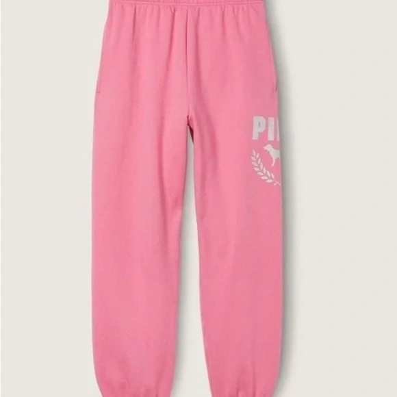 NWT VS PINK GLITTER LOGO SET - Picture 8 of 10